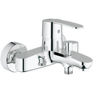 Grohe QuickFix Wave Cosmopolitan Wannenbatterie, Chrom, Wandmontage.