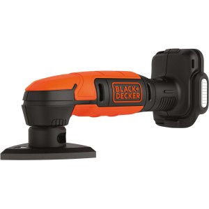 Black+Decker Akku-Deltaschleifer BDCDS12N, 12V, in Schwarz und Orange. Kompakte Schleifmaschine.