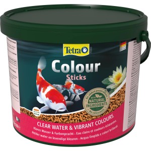 Tetra Pond Colour Sticks 10 l: Fischfutter für leuchtende Farben im Gartenteich.