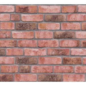 A.S. Création Vliestapete in Rot mit Ziegelstein Optik, detailreiches Mauerwerk Muster.