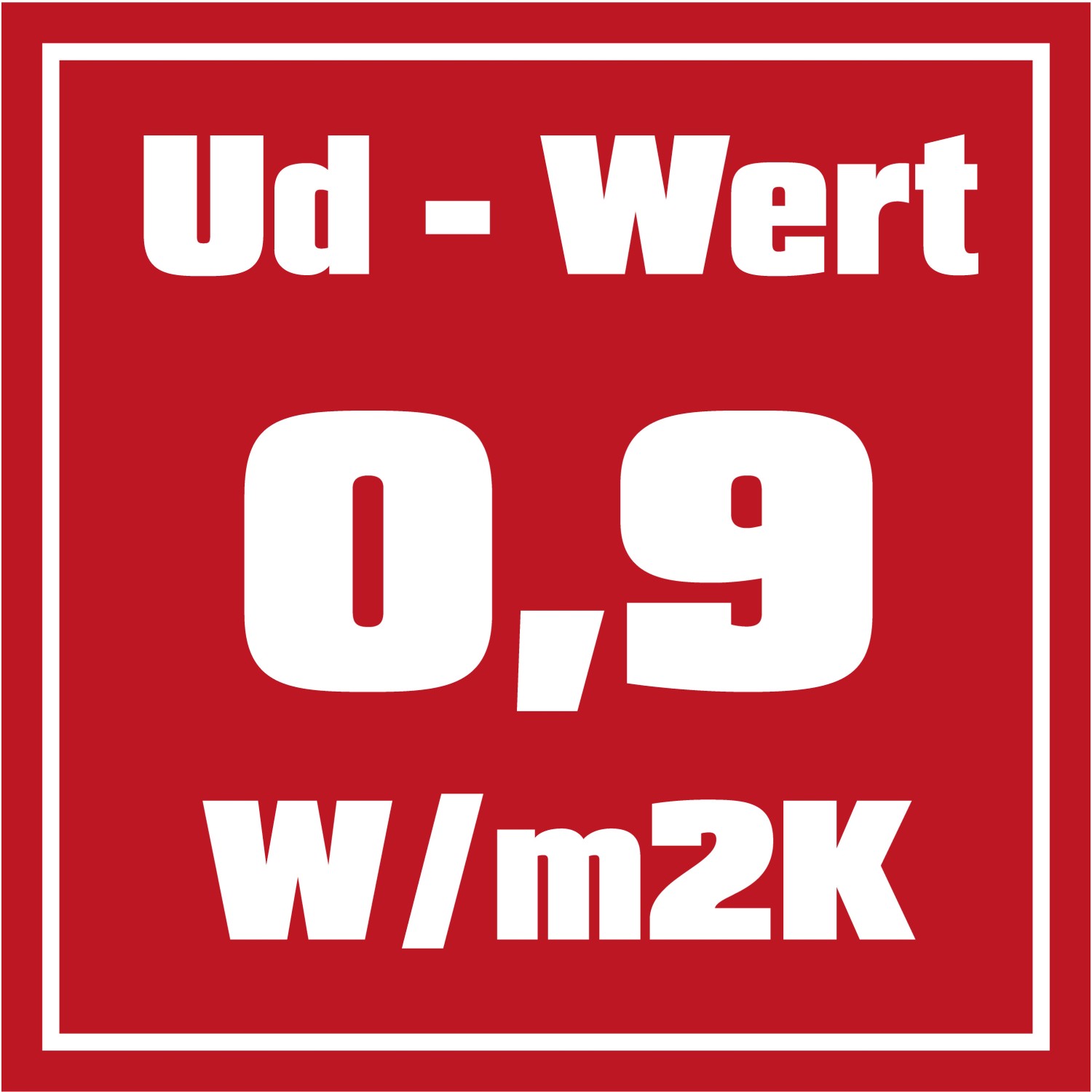Ud-Wert 0,9 W/m²K für Stahl-Nebeneingangstür