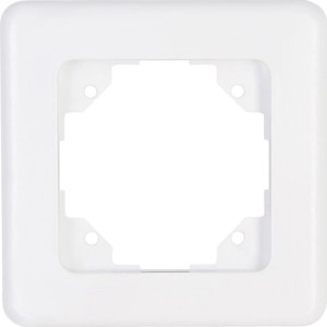 Kopp Abdeckrahmen 1-fach Europa Arktisweiß für Schalter und Steckdosen.