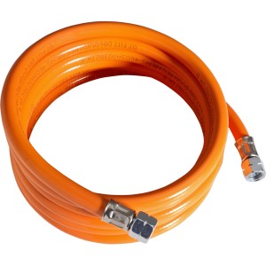 Campingaz Mitteldruckschlauch, 1500mm, orange, für Grillgeräte.