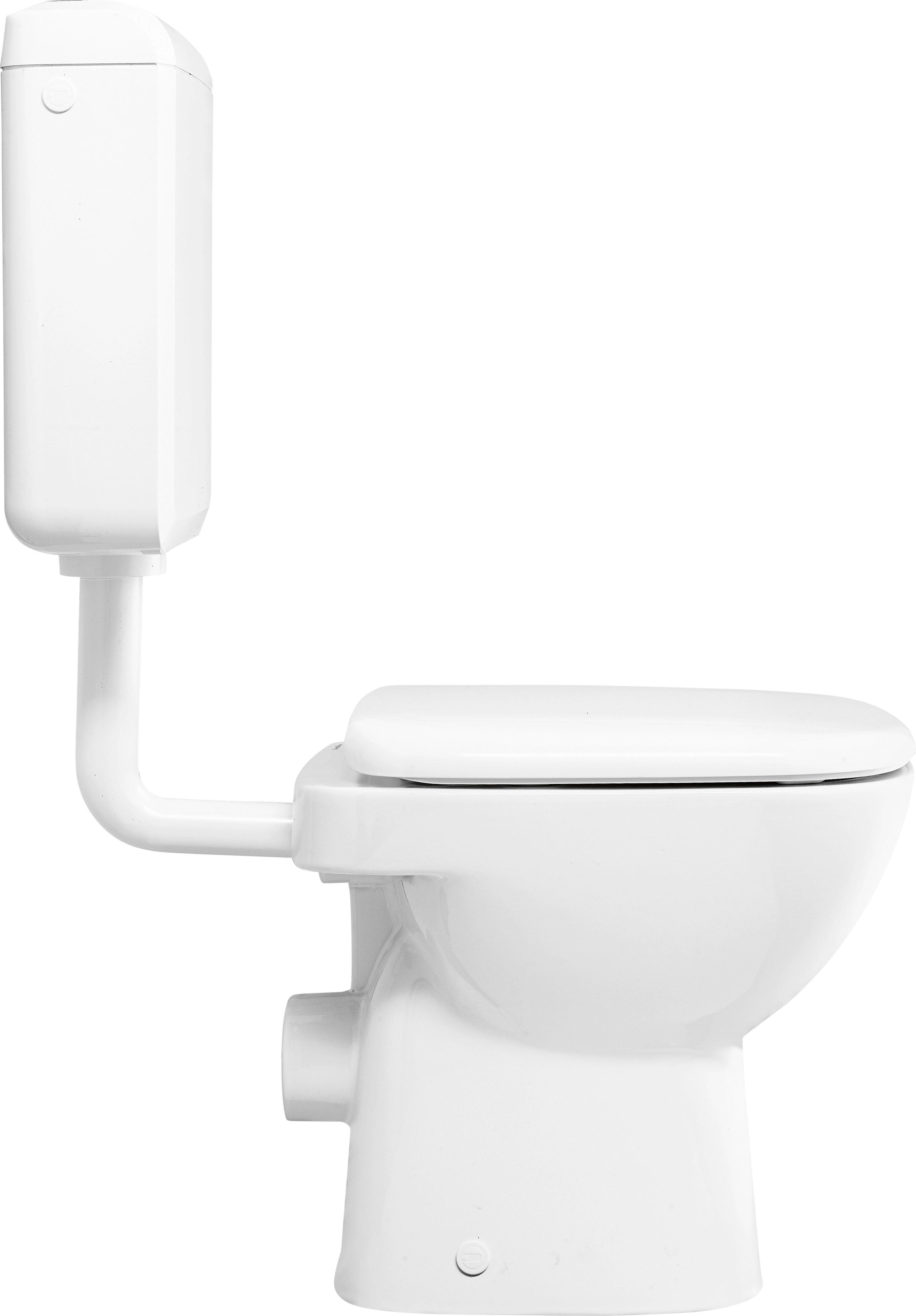 OBI Stand-WC-Set baliv Weiß kaufen bei Abgang Waagerecht