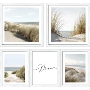 Pro Art Bilder Framed Art Nordic Beach V 2x 28 cm x 28 cm, 3x 19 cm x 24 cm