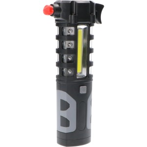 LED's Work LED-Handlampe mit Notfallhammer und Gurtschneider.