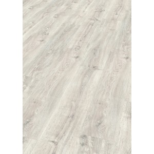 Egger Hybridboden Aquadura+ Waltham Eiche Weiß, Vinylboden mit Holzoptik und wasserfester Oberfläche.