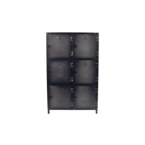 Rikta Vintage-Metallschrank 6-türig (H x B x T) 120 x 75 x 35 cm