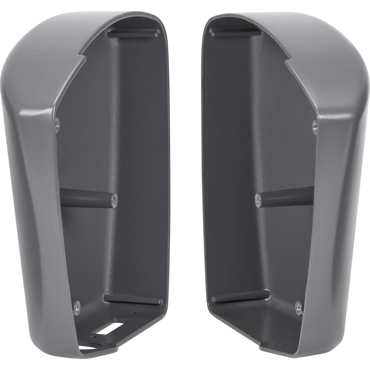 Graue Endkappe aus Aluminium für Kassettenmarkisen der Serie Maraca.