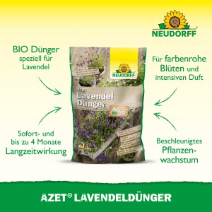 Neudorff Azet Lavendeldünger 750g: Organischer Dünger für Lavendel und blühende Stauden.
