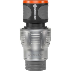 Gardena Premium Schlauchverbinder 19 mm (3/4'') aus Metall und Kunststoff für Gartenschläuche.