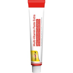 GimCat Multi-Vitamin Paste Extra, 100g Tube für Katzen, zur Unterstützung des Immunsystems.