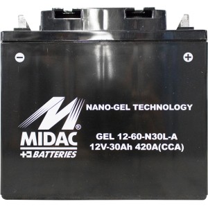 Güde Gel Batterie 53030, 12V 30Ah für Stromerzeuger & Elektrowerkzeuge.