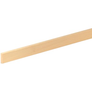 FN Neuhofer Flachleiste aus Buche, unbehandelt, 5x20x2100 mm.
