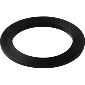 Schwarze KÖRO Profildichtung 50x70x7 mm für 1 1/2" Ablaufventil, Dichtungsring.