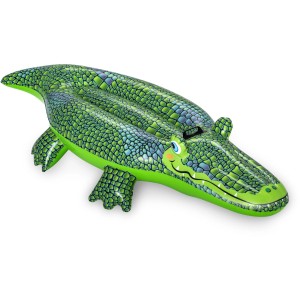 Bestway Schwimmtier Krokodil, 152x71 cm, grünes aufblasbares Wasserspielzeug für Kinder.