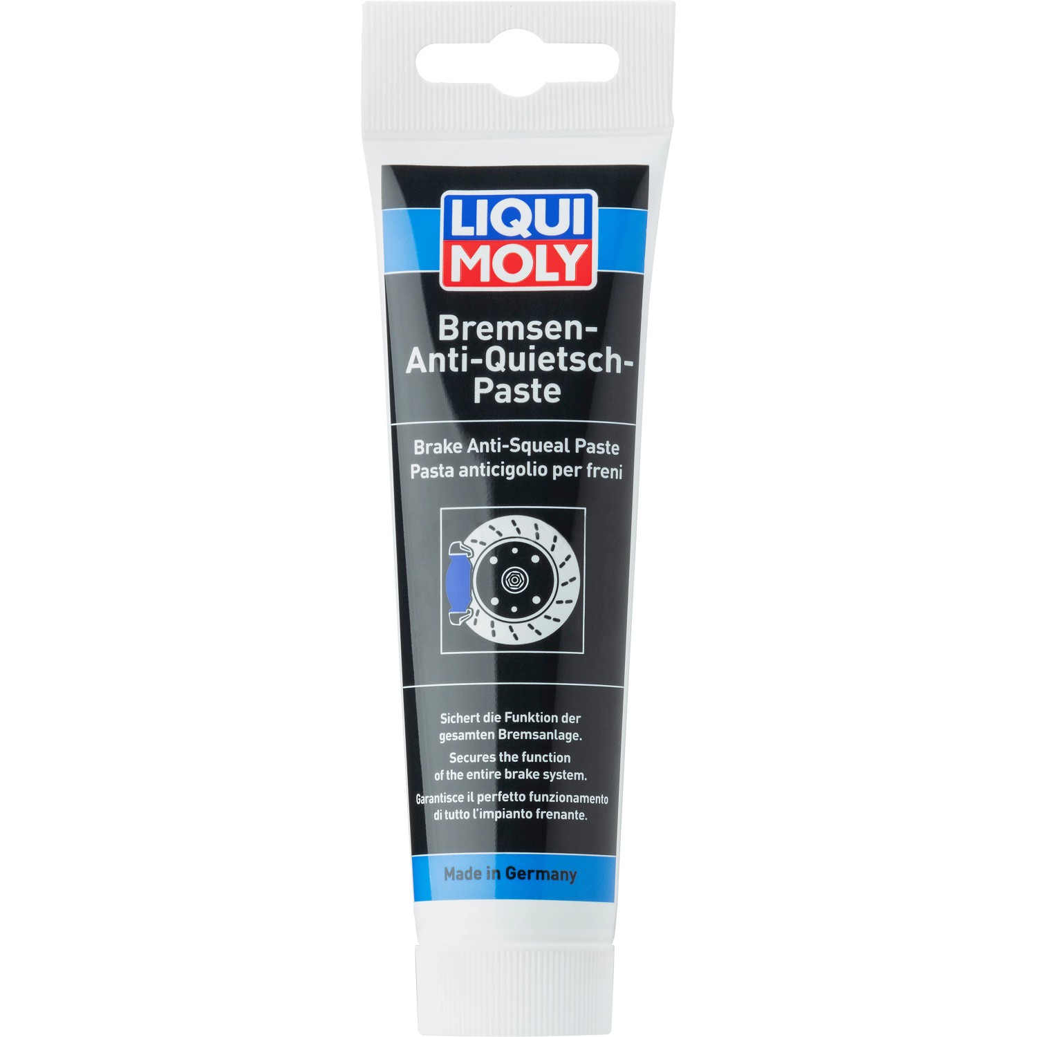 Liqui Moly Bremsen-Anti-Quietsch-Paste, 100g Tube zur Beseitigung von Bremsenquietschen.