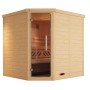 Weka Elementsauna Kemi Eck mit Glastür und Saunaofen (7,5 kW) im Sparset.