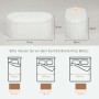 Cremeweiße HOMCOM Sitzbank mit Samtoptik, gepolstert, 76x38x35 cm, Stauraum, 120 kg Belastbarkeit.