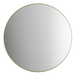 Runder DSK Design-Wandspiegel Picasso, Ø 60 cm, mit goldenem Aluminiumrahmen.