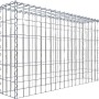 Gabiona Anbaukorb Typ 3, 60x100x20cm, Maschenweite 5x10cm, Drahtgitter, galvanbeschichtet.