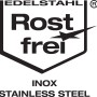 Symbol für Rostfreier Edelstahl am Wenko WC-Sitz Exclusive