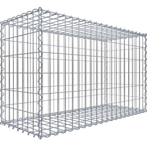 Gabiona Gabionenkorb 60 cm x 100 cm x 40 cm Maschenw 5 cm x 10 cm