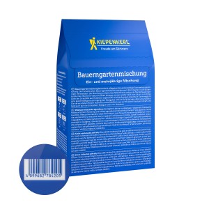 Kiepenkerl Bauerngarten Mischung Blumensamen im blauen Karton.