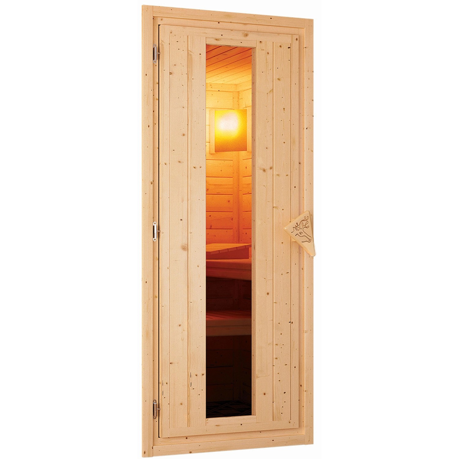 Karibu Türpaket Sauna Holztür mit Isolierglas 68 mm 655 * 1750 mm