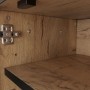 okwish TV Schrank mit Stauraum Fächern Wohnzimmer 160x36.5x45cm Braun_9