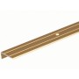 Goldenes Treppenkantenprofil aus Aluminium, L-Form, 10x25x1000 mm.