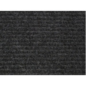 Anthrazitfarbener Teppichboden Mosaik mit leichter Struktur und Schaumrücken als Meterware.