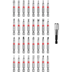 Einhell Bit-Set M-Case, 33-teilig, 50 mm Bits und Bithalter für Schraubendreher und Akkuschrauber.