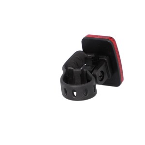 Fischer Heckreflektor mit Universalbefestigung für Fahrrad, rot.