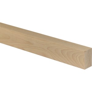 Rohe Flachleiste aus Buche, 29x47x950 mm, ideal für Bastelarbeiten und Innenausbau.