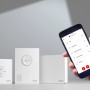 Velux Active Kix 300 Smart Home Set mit Sensoren, Gateway, Schalter und App-Steuerung.