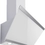 Weiße Respekta Kopffrei Dunstabzugshaube, 60 cm breit, mit LED-Beleuchtung und Touch-Control.
