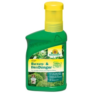 Neudorff Buxus- und Ilexdünger Azet Flüssig 250ml für gesundes Wachstum und dichten Blattwuchs.