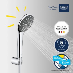 Grohe QuickFix Vitalio Joy 110 Mono Handbrause-Set mit Wandhalterung, Chrom.