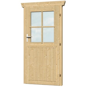 Skan Holz Einzeltür BxH 78,5 x 179,5 cm Anschlag rechts für 28 mm Häuser