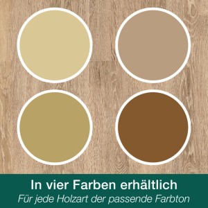 Bona Home Repair Set Eiche: Farbauswahl für Holzreparatur, vier Farbtöne.