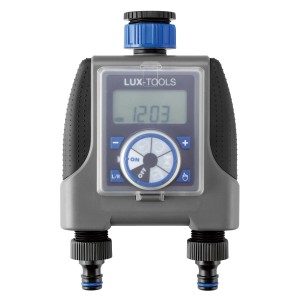 LUX Digitaler Bewässerungscomputer EBC-8/2 zur automatischen Gartenbewässerung.