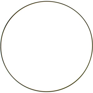 Glorex Metallring Schwarz 30 cm