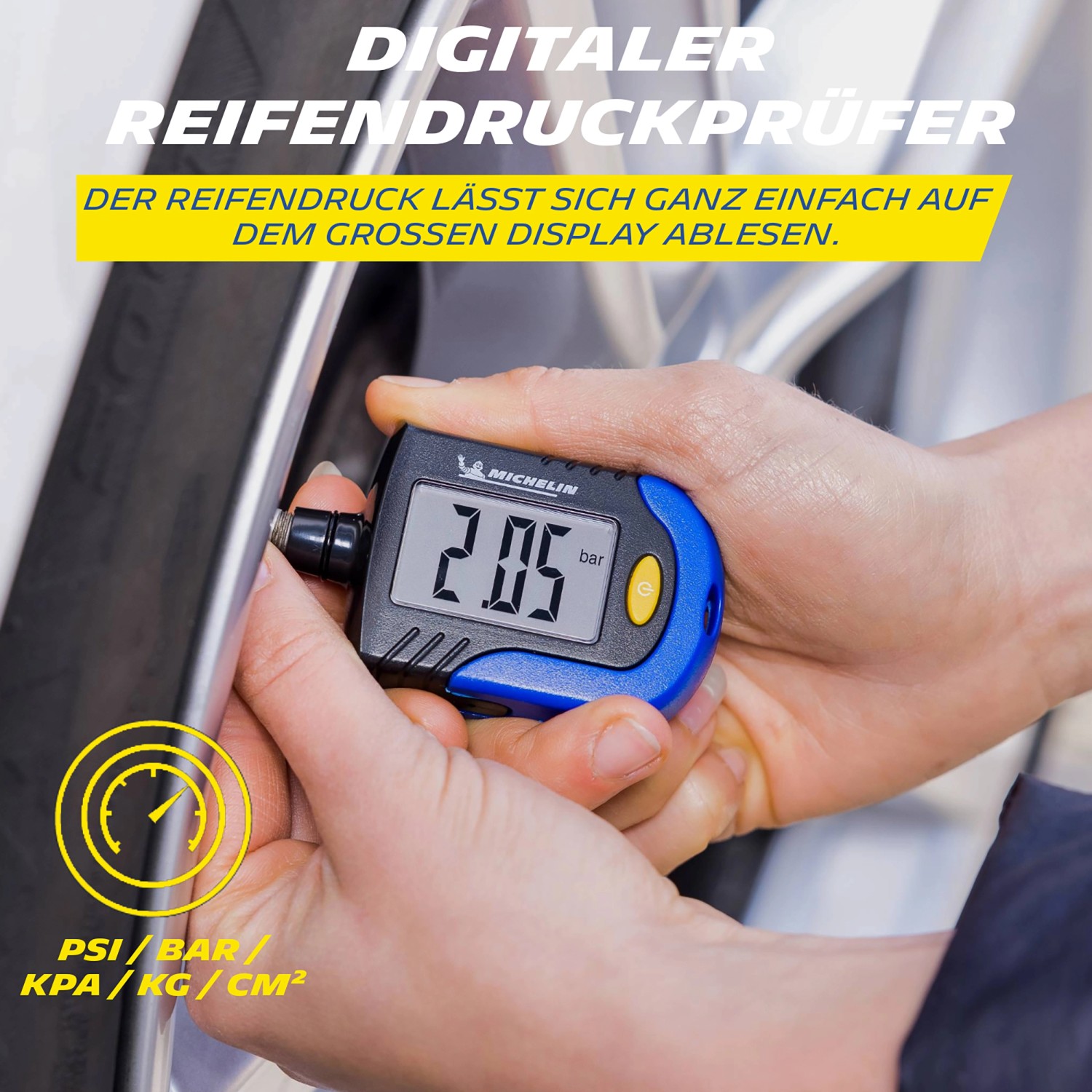 Michelin Reifendruckprüfer mit Profiltiefenmesser_2
