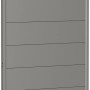 Biohort Wandpaneel Sichtschutz, Quarzgrau-Metallic, 100x135cm, für Garten & Terrasse.