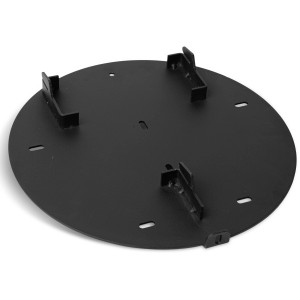 Aduro Wandbefestigung für Bioethanol-Ofen, runde Metallplatte mit Halterungen.