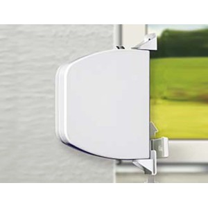 Schellenberg Aufschraubwickler Flexo Mini, weiß, für Rollladen mit variablem Lochabstand.