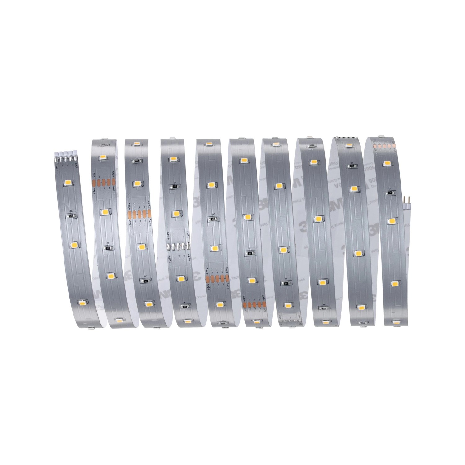 Paulmann MaxLED 250 Basis-Set, 3 m LED-Streifen, warmweiß, silber.