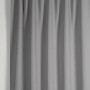 Grauer Gardinia Schlaufenschal Dimout mit Gardinenband, 245x140 cm, für Fenstervorhänge.