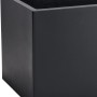 Anthrazitfarbener Vivanno Pflanzkübel Maxi, 60x30x30 cm, aus Fiberglas für Garten und Terrasse.